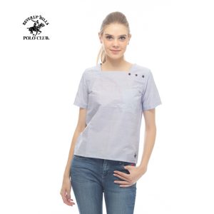 Beverly Hills Polo Club Blouse Stripe Atasan Wanita - Hino - [LTBFSH802B]