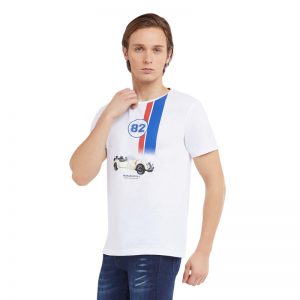 Beverly Hills Polo Club Men Tee Fashion/Kaos Pria - Landrea - White [MTTFSL903W]