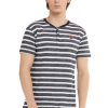 Beverly Hills Polo Club Men Shirt Stripe/Kaos Pria - Cendra - Black [MTTHSC903H]