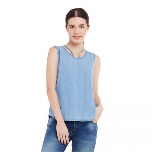 Beverly Hills Polo Club Tee Sleeveless Wanita - Emily - Blue [LTBFSE906B]