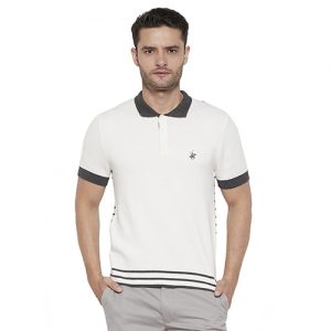 Beverly Hills Polo Club Polo Shirt Men's Fashion Rajut Kaos Polo Pria - Ergan - White [MTPFSE904W]