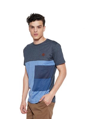 Beverly Hills Polo Club 2 Tone Tee Men S/S TShirt Pria - Navy [MTTFSE903N]